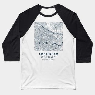 amsterdam simple map Baseball T-Shirt